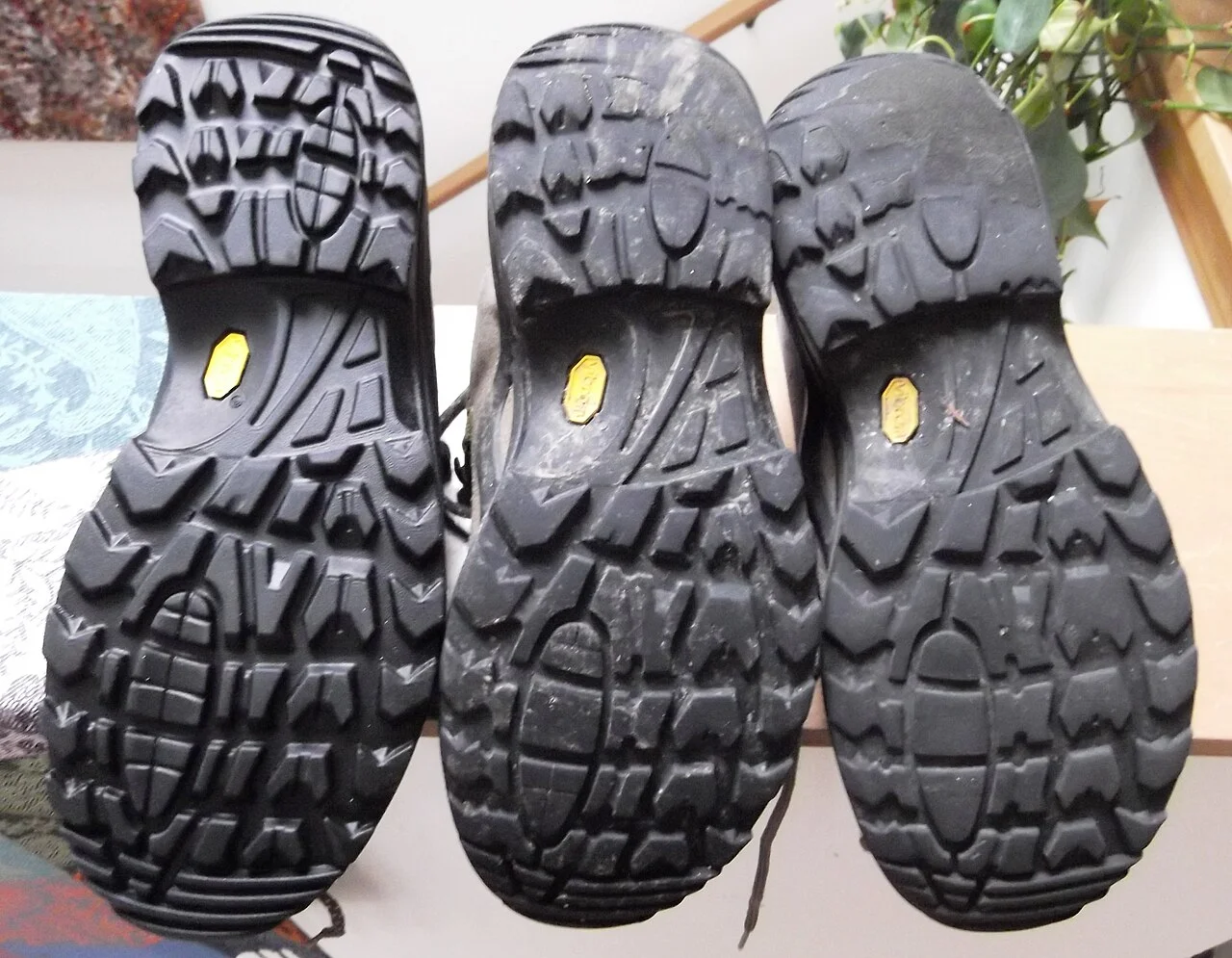 Trail footwear for hiking.