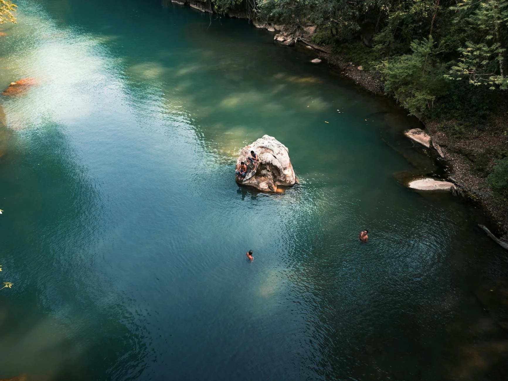 Rocky river perfect for summer wading