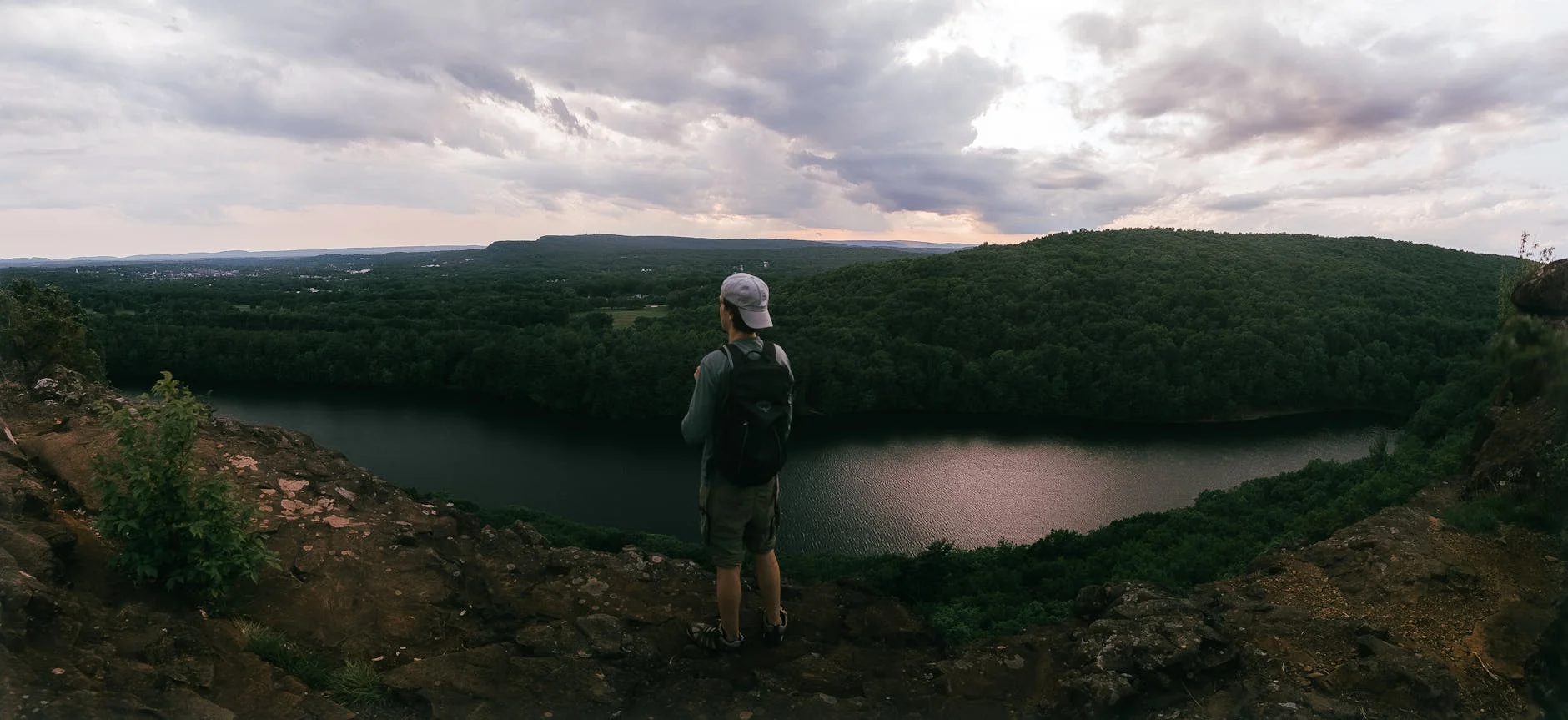 River overlook along hiking trail