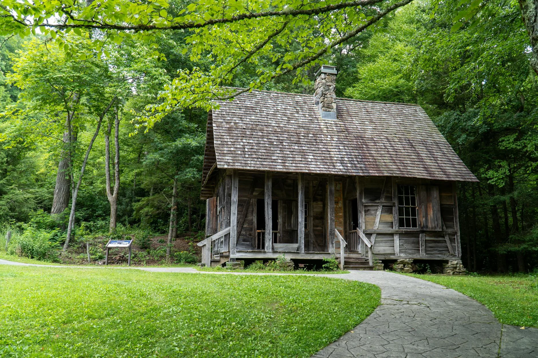 Rustic cabin in the Appalachian woods