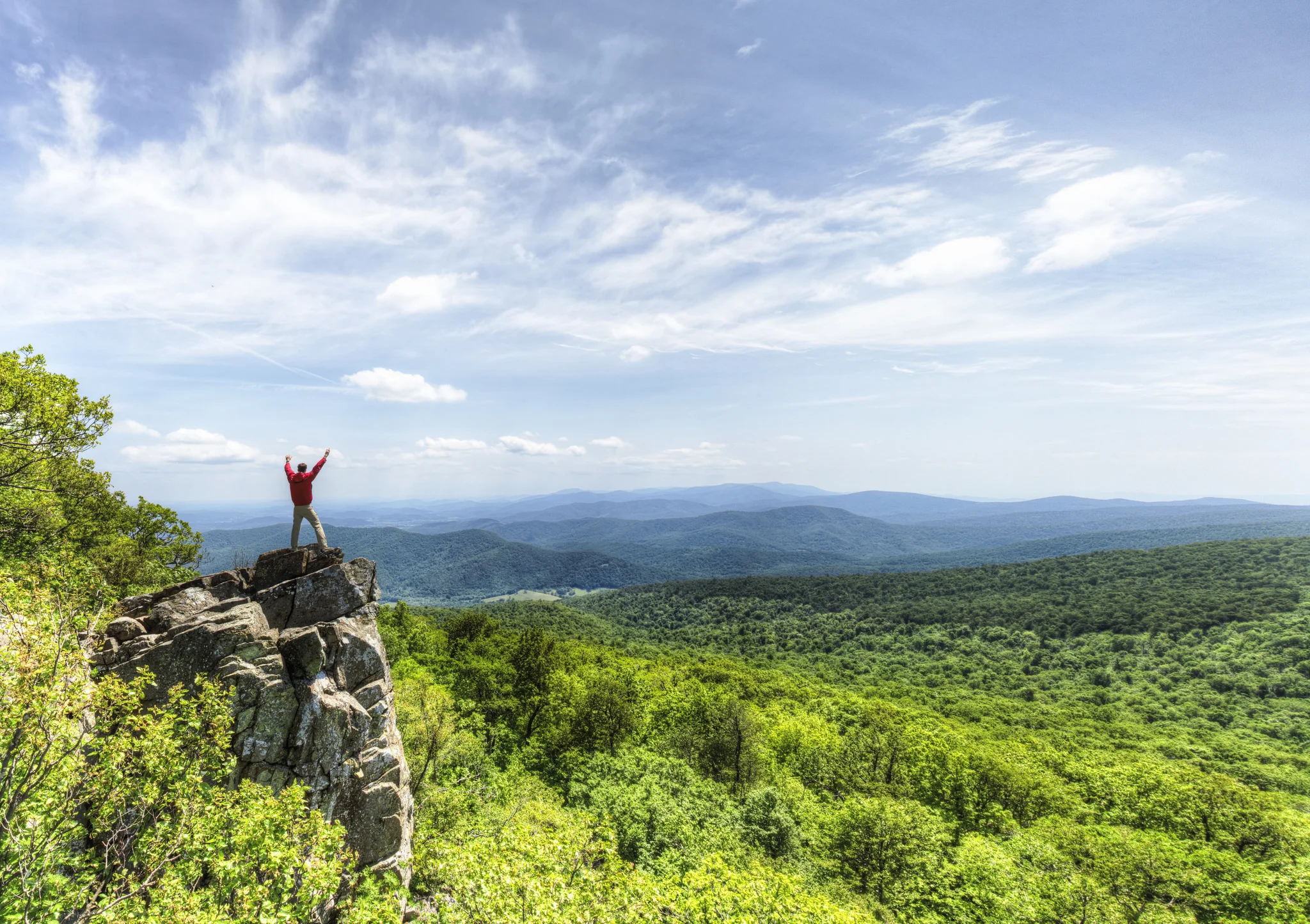 Old Rag Mountain rock scramble in Shenandoah National Park