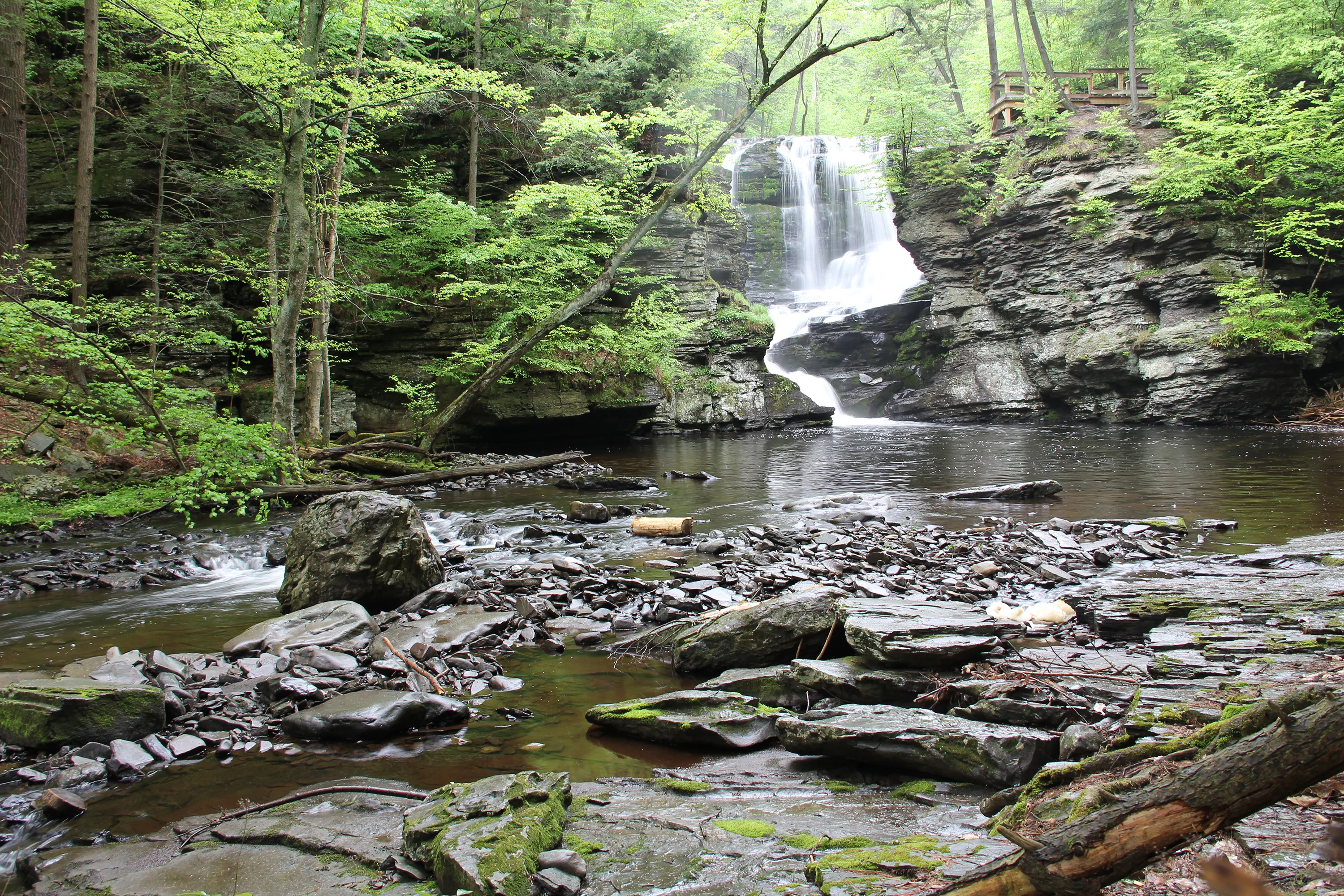 Cliff overlook at Delaware Water Gap National Recreation Area