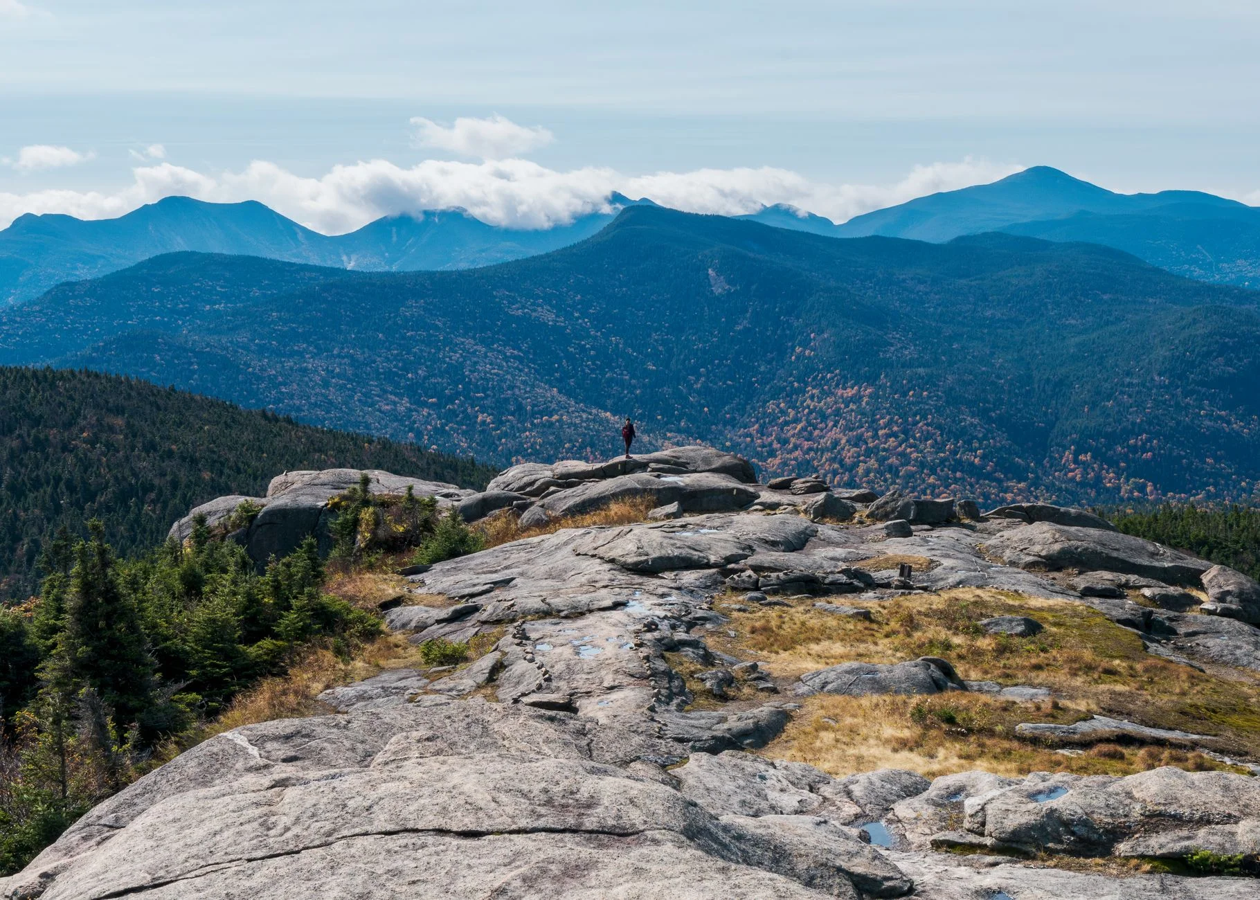 Summit views from Cascade Mountain in the Adirondack High Peaks